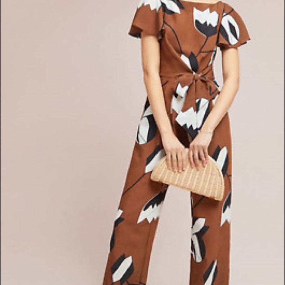 Eve Franco x Anthropologie printed jumpsuit